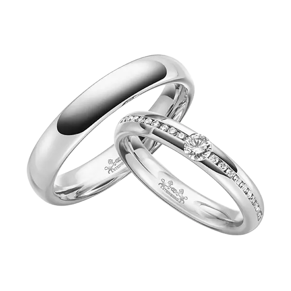Trauringe Weißgold 